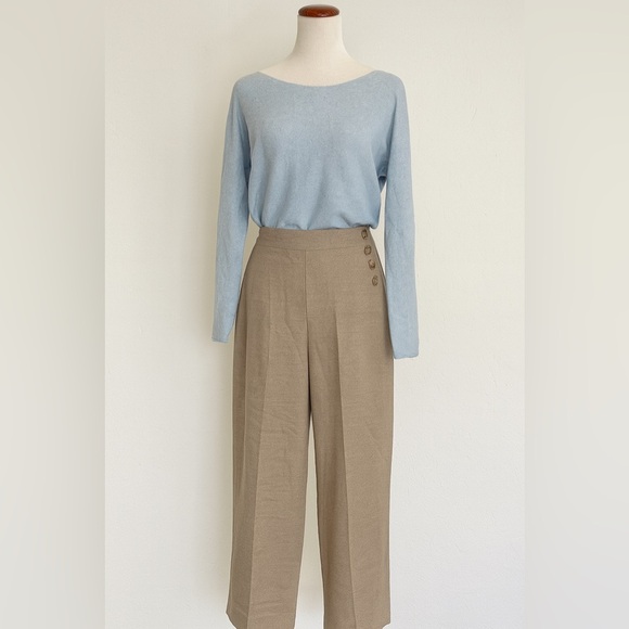 Bianco & Blue Cashmere Blend Boatneck Sweater Size M - Picture 6 of 6